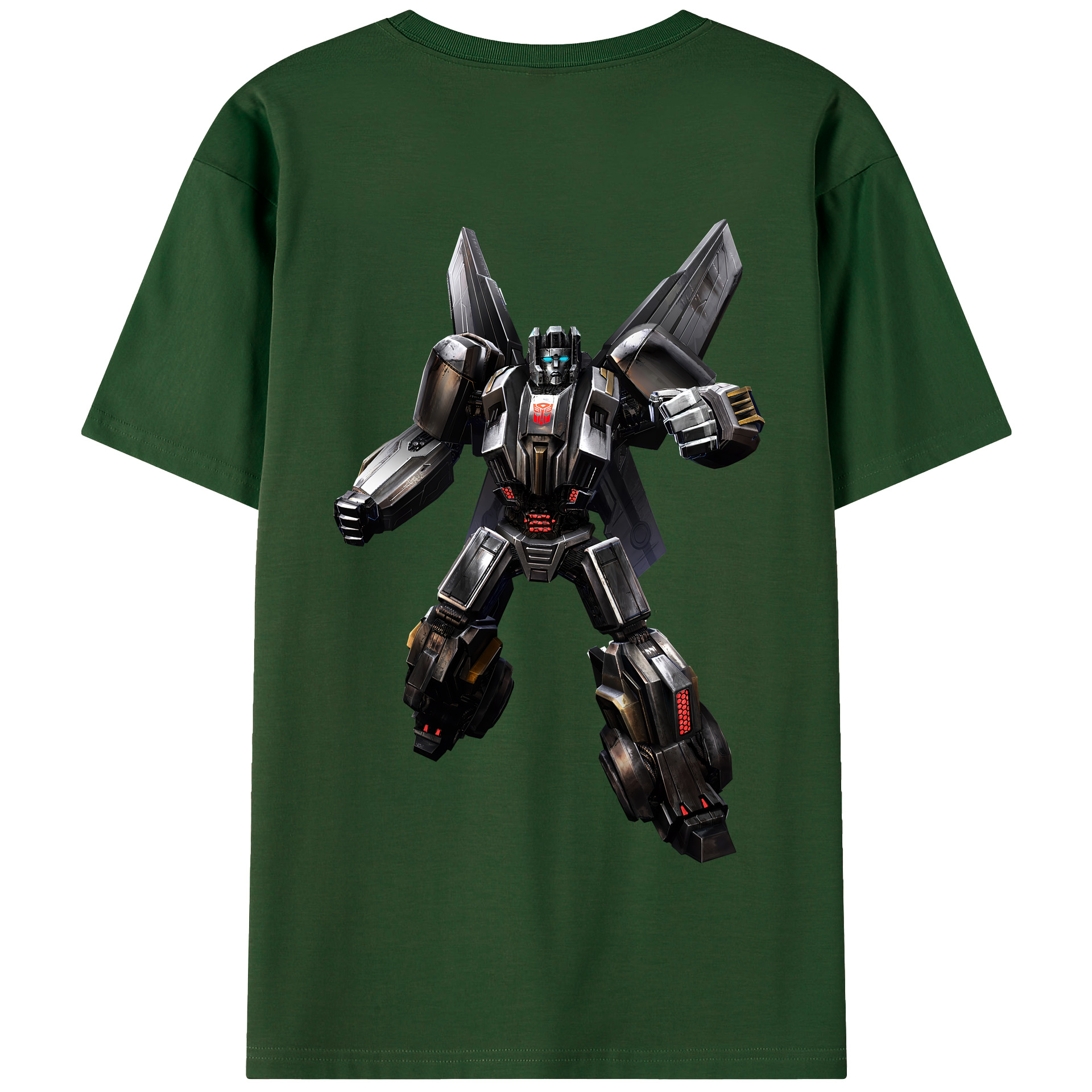 （画像用） Transformers トランスフォーマー 綿100％半袖Tシャツ（背面プリント）